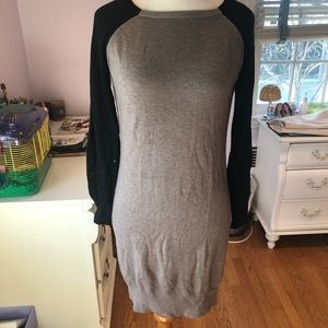 Color-Block Sweater Dress